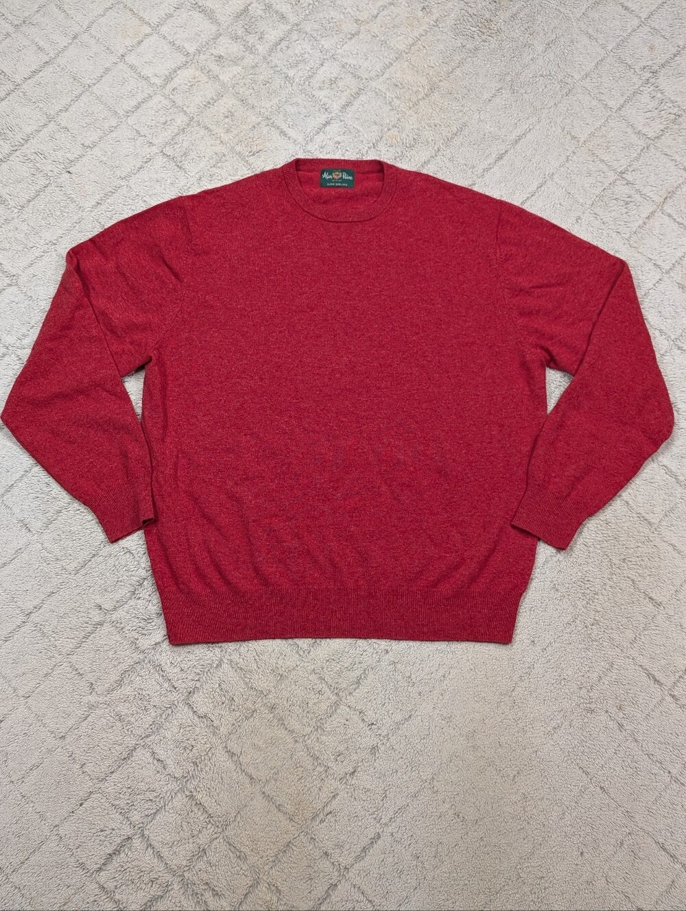 Alan Paine Sweater Mens XXL Red Lambswool Super Geelong Casual England